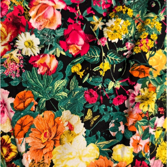 Zara Floral Print Fit and Flare Mini Dress with Pockets - Picture 5 of 6